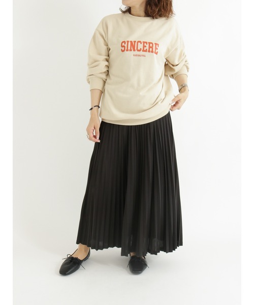 Samansa Mos2 blue（サマンサモスモスブルー）の「トリコットプリーツスカート（スカート・レディース・ブラック/グレー/カーキ・ﾌﾘ-）」の14枚目の写真