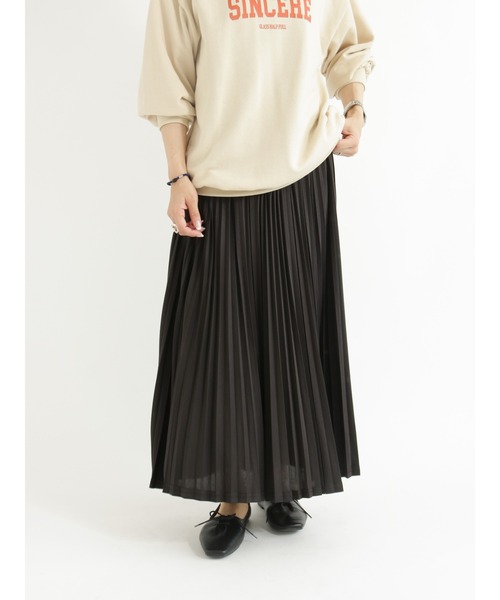 Samansa Mos2 blue（サマンサモスモスブルー）の「トリコットプリーツスカート（スカート・レディース・ブラック/グレー/カーキ・ﾌﾘ-）」の16枚目の写真