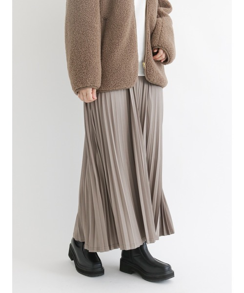Samansa Mos2 blue（サマンサモスモスブルー）の「トリコットプリーツスカート（スカート・レディース・ブラック/グレー/カーキ・ﾌﾘ-）」の7枚目の写真