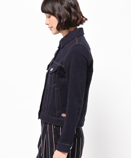 Dickies(ディッキーズ)の「【Dickies】インディゴ裏毛Gジャン(デニムジャケット・レディース・ネイビー系/サックスブルー系・MEDIUM/LARGE)」の11枚目の写真