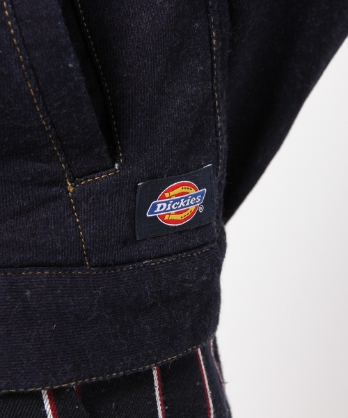 Dickies(ディッキーズ)の「【Dickies】インディゴ裏毛Gジャン(デニムジャケット・レディース・ネイビー系/サックスブルー系・MEDIUM/LARGE)」の6枚目の写真