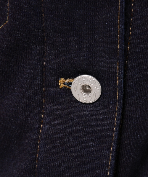 Dickies(ディッキーズ)の「【Dickies】インディゴ裏毛Gジャン(デニムジャケット・レディース・ネイビー系/サックスブルー系・MEDIUM/LARGE)」の5枚目の写真