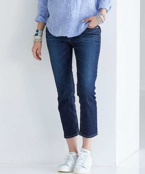 green label relaxing（グリーンレーベルリラクシング）の「GC DNM クロップドパンツ（デニムパンツ・レディース・ネイビー/コバルトブルー・38/36/34/40/44/42）」の2枚目の写真