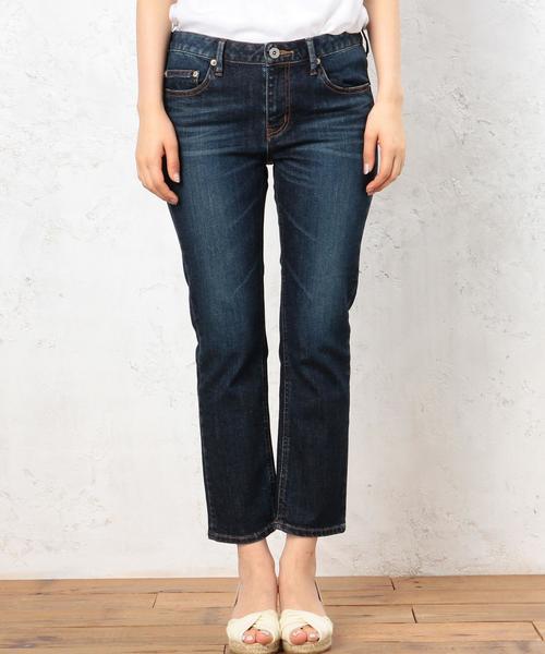 green label relaxing（グリーンレーベルリラクシング）の「GC DNM クロップドパンツ（デニムパンツ・レディース・ネイビー/コバルトブルー・38/36/34/40/44/42）」の12枚目の写真