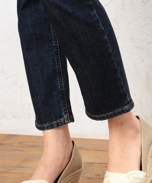 green label relaxing（グリーンレーベルリラクシング）の「GC DNM クロップドパンツ（デニムパンツ・レディース・ネイビー/コバルトブルー・38/36/34/40/44/42）」の9枚目の写真