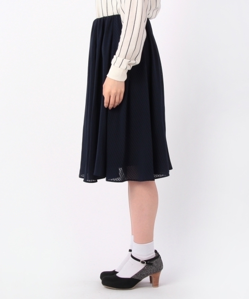 THE EMPORIUM（ジエンポリアム）の「シアーギンガムチェックスカート（スカート・レディース・ホワイト/イエロー/ブルー・38）」の7枚目の写真