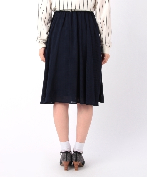 THE EMPORIUM（ジエンポリアム）の「シアーギンガムチェックスカート（スカート・レディース・ホワイト/イエロー/ブルー・38）」の8枚目の写真