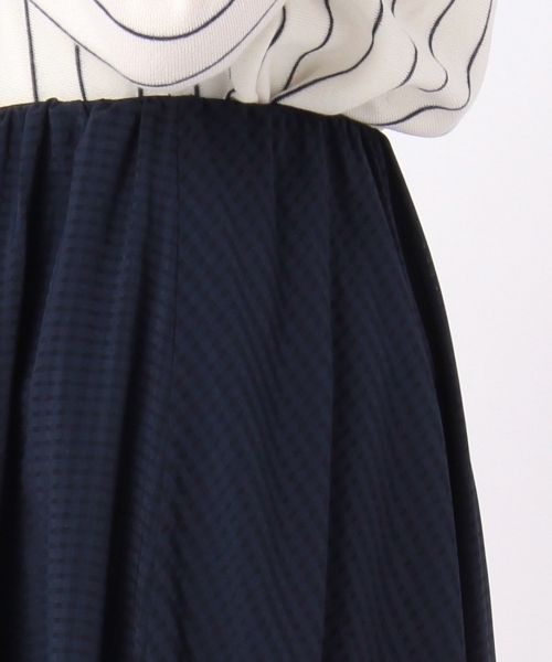 THE EMPORIUM（ジエンポリアム）の「シアーギンガムチェックスカート（スカート・レディース・ホワイト/イエロー/ブルー・38）」の9枚目の写真