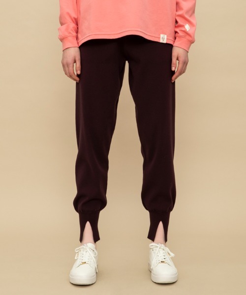 le coq sportif(ルコックスポルティフ)の「【WEB限定カプセルコレクション】 ニットジョガーパンツ ルコック レディース スポーツ(その他パンツ・レディース・ブラウン/ブラック/グレー・S/M(M)/L)」の3枚目の写真