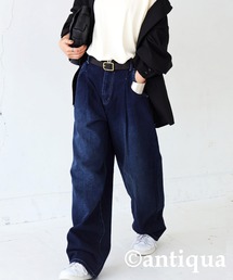 antiqua | タックデニムパンツ(デニムパンツ)