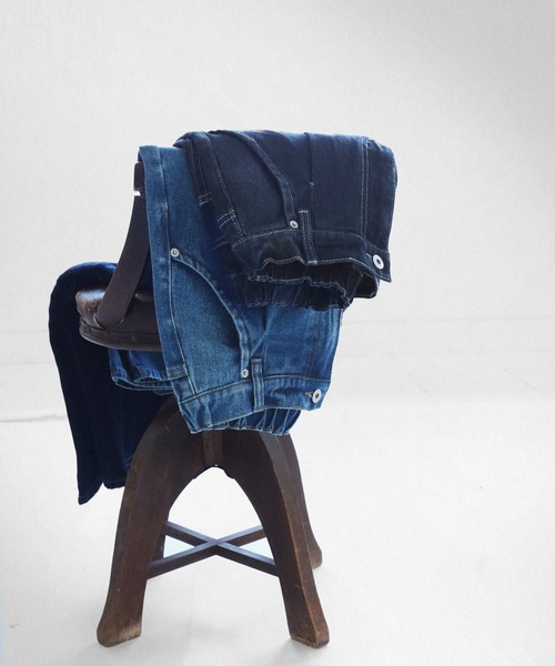 antiqua（アンティカ）の「タックデニムパンツ（デニムパンツ・レディース・ブルー/コバルトブルー・M/L）」の3枚目の写真