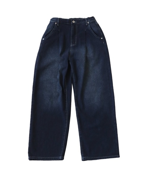 antiqua（アンティカ）の「タックデニムパンツ（デニムパンツ・レディース・ブルー/コバルトブルー・M/L）」の5枚目の写真