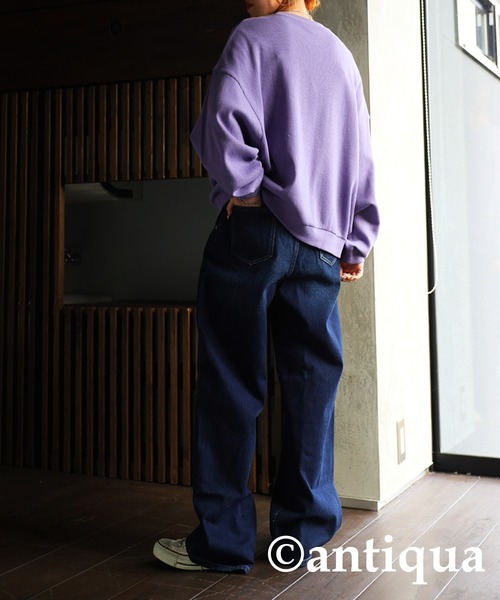 antiqua（アンティカ）の「タックデニムパンツ（デニムパンツ・レディース・ブルー/コバルトブルー・M/L）」の22枚目の写真