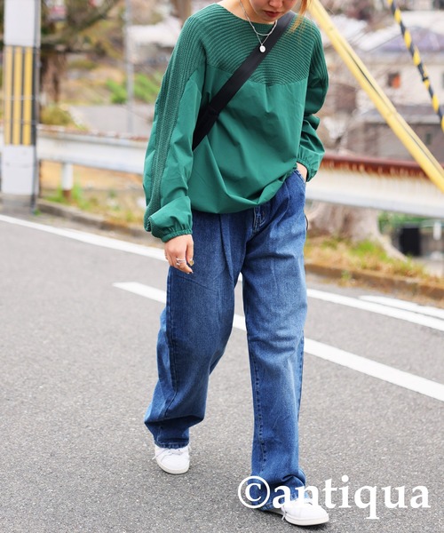 antiqua（アンティカ）の「タックデニムパンツ（デニムパンツ・レディース・ブルー/コバルトブルー・M/L）」の16枚目の写真