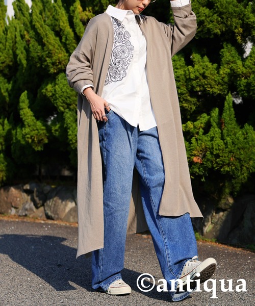 antiqua（アンティカ）の「タックデニムパンツ（デニムパンツ・レディース・ブルー/コバルトブルー・M/L）」の12枚目の写真