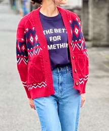 BEATJIVE（ビートジャイブ）の「ビッグシルエット ノルディック アーガイル柄 カーディガン レディース（カーディガン/ボレロ）」