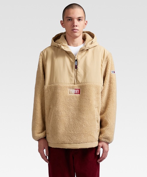 tommy jeans（トミー ジーンズ）の「ミックスメディアポップオーバー（その他トップス・メンズ・ベージュ/ホワイト・LARGE/MEDIUM/SMALL/X-LARGE）」の3枚目の写真