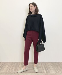 【洗える】2WAYツイル テーパードパンツ