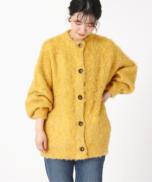 B.C STOCK（ベーセーストック）の「≪追加≫シャギーカーディガン（カーディガン/ボレロ・レディース・イエロー/ベージュ/チャコールグレー/ブルー・FREE）」の19枚目の写真