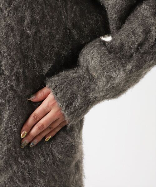 B.C STOCK（ベーセーストック）の「≪追加≫シャギーカーディガン（カーディガン/ボレロ・レディース・イエロー/ベージュ/チャコールグレー/ブルー・FREE）」の9枚目の写真