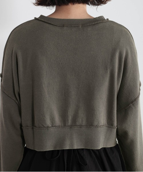cepo(セポ)の「タンタケ ショート丈ミニウラケスウェット(Tシャツ/カットソー・レディース・ベージュ/チャコール/ピンク・M)」の8枚目の写真