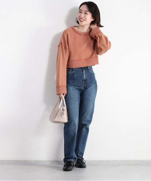 cepo(セポ)の「タンタケ ショート丈ミニウラケスウェット(Tシャツ/カットソー・レディース・ベージュ/チャコール/ピンク・M)」の14枚目の写真