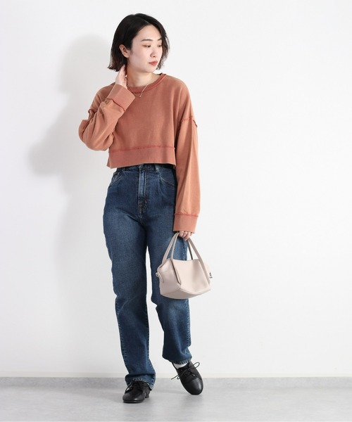 cepo(セポ)の「タンタケ ショート丈ミニウラケスウェット(Tシャツ/カットソー・レディース・ベージュ/チャコール/ピンク・M)」の18枚目の写真