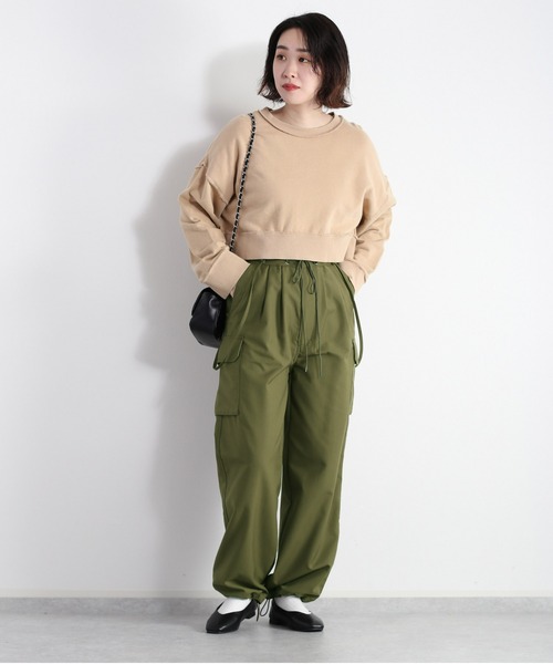 cepo(セポ)の「タンタケ ショート丈ミニウラケスウェット(Tシャツ/カットソー・レディース・ベージュ/チャコール/ピンク・M)」の13枚目の写真