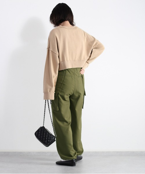 cepo(セポ)の「タンタケ ショート丈ミニウラケスウェット(Tシャツ/カットソー・レディース・ベージュ/チャコール/ピンク・M)」の17枚目の写真