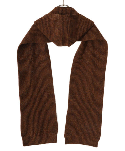 BALLAST ARK（バラストアーク）の「BALLAST ARK / バラストアーク：WOOL HOODIE MUFFLER：BA06-M001[AST]（マフラー・メンズ・ブラウン/グレー・FREE）」の7枚目の写真