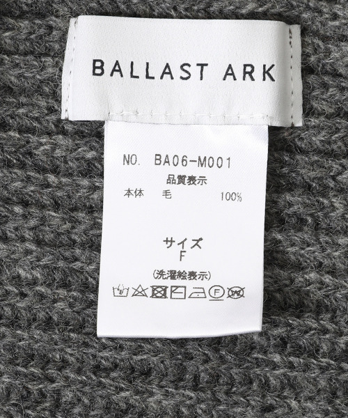 BALLAST ARK（バラストアーク）の「BALLAST ARK / バラストアーク：WOOL HOODIE MUFFLER：BA06-M001[AST]（マフラー・メンズ・ブラウン/グレー・FREE）」の17枚目の写真