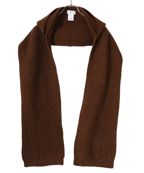 BALLAST ARK（バラストアーク）の「BALLAST ARK / バラストアーク：WOOL HOODIE MUFFLER：BA06-M001[AST]（マフラー・メンズ・ブラウン/グレー・FREE）」の6枚目の写真