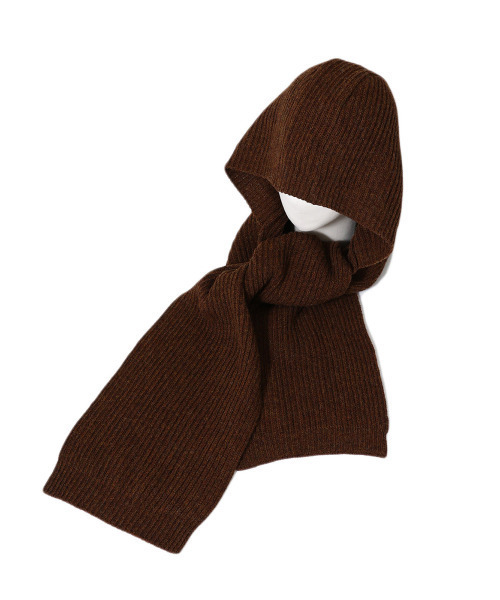 BALLAST ARK（バラストアーク）の「BALLAST ARK / バラストアーク：WOOL HOODIE MUFFLER：BA06-M001[AST]（マフラー・メンズ・ブラウン/グレー・FREE）」の11枚目の写真