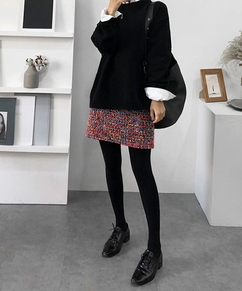 AMELY(エミリー)の「ツイードミニスカート(スカート・レディース・レッド/ブラック・M/L)」の10枚目の写真