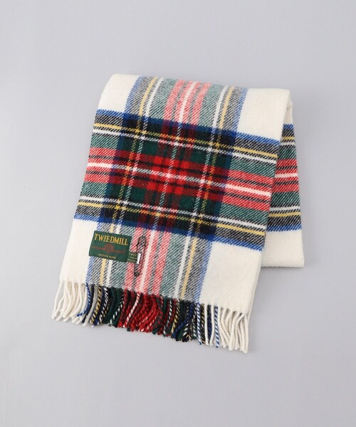 FREAK'S STORE(フリークスストア)の「【WEB限定】TWEED MILL/ツイードミル ブランケット(マフラー・レディース・グリーン/ナチュラル/イエロー/ネイビー/グレー/レッド・フリ-)」の2枚目の写真