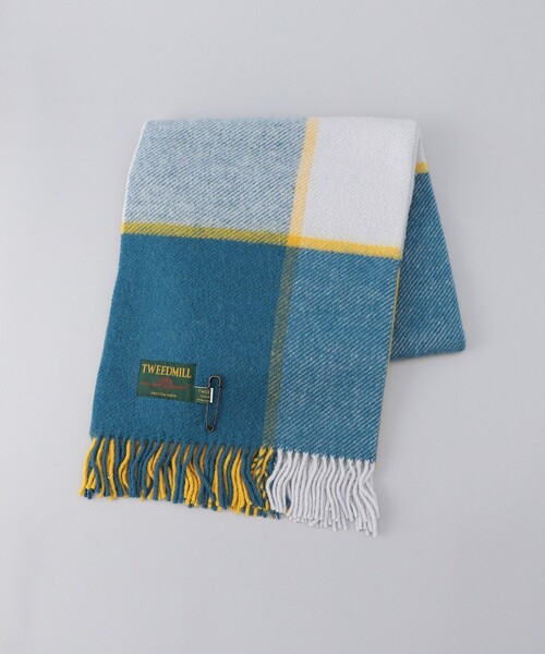FREAK'S STORE(フリークスストア)の「【WEB限定】TWEED MILL/ツイードミル ブランケット(マフラー・レディース・グリーン/ナチュラル/イエロー/ネイビー/グレー/レッド・フリ-)」の5枚目の写真