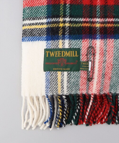 FREAK'S STORE(フリークスストア)の「【WEB限定】TWEED MILL/ツイードミル ブランケット(マフラー・レディース・グリーン/ナチュラル/イエロー/ネイビー/グレー/レッド・フリ-)」の7枚目の写真