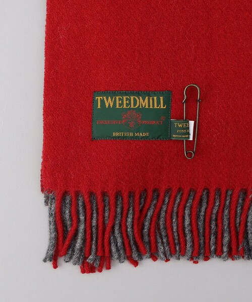 FREAK'S STORE(フリークスストア)の「【WEB限定】TWEED MILL/ツイードミル ブランケット(マフラー・レディース・グリーン/ナチュラル/イエロー/ネイビー/グレー/レッド・フリ-)」の9枚目の写真