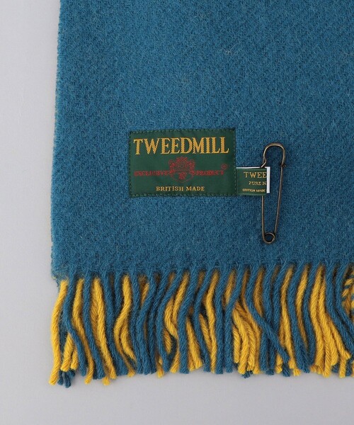 FREAK'S STORE(フリークスストア)の「【WEB限定】TWEED MILL/ツイードミル ブランケット(マフラー・レディース・グリーン/ナチュラル/イエロー/ネイビー/グレー/レッド・フリ-)」の10枚目の写真