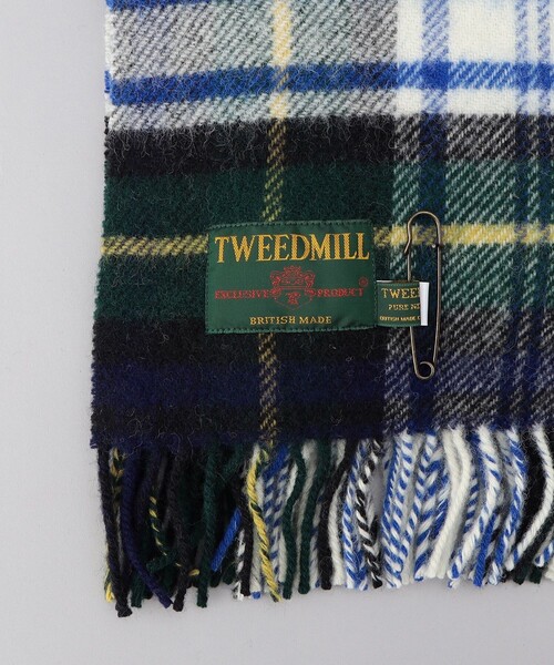 FREAK'S STORE(フリークスストア)の「【WEB限定】TWEED MILL/ツイードミル ブランケット(マフラー・レディース・グリーン/ナチュラル/イエロー/ネイビー/グレー/レッド・フリ-)」の11枚目の写真