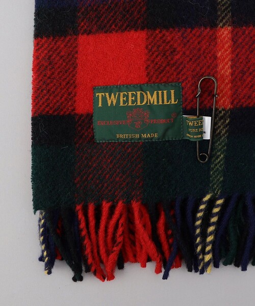 FREAK'S STORE(フリークスストア)の「【WEB限定】TWEED MILL/ツイードミル ブランケット(マフラー・レディース・グリーン/ナチュラル/イエロー/ネイビー/グレー/レッド・フリ-)」の12枚目の写真