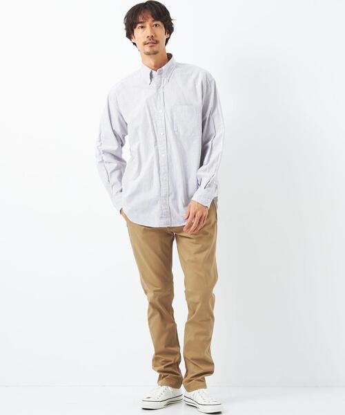 green label relaxing（グリーンレーベルリラクシング）の「アーバンスリムフィット チノパンツ（チノパンツ・メンズ・ブラック/グレー/ベージュ/ダークグリーン・XL/M/L/S）」の8枚目の写真