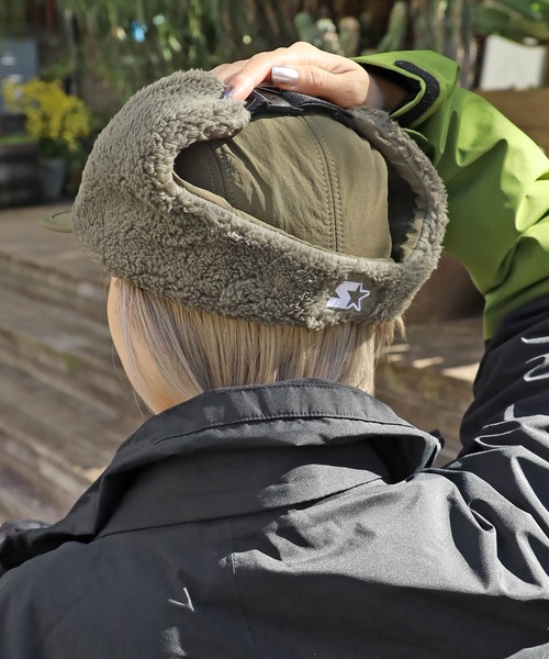 STARTER（スターター）の「STARTER/スターター STC EARFLAP CAP キャップ（キャップ・メンズ・ネイビー/グリーン/ブラック/グレー・58cm）」の6枚目の写真