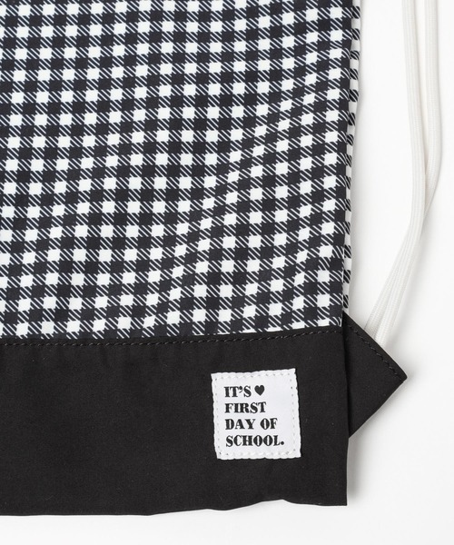 GLOBAL WORK（グローバルワーク）の「洗えるスクールナップサック/182242（エコバッグ/サブバッグ・キッズ・ブルー/サックスブルー/ブラック/ブラック系1/パープル/ミント/ブラック系・ONE SIZE）」の17枚目の写真