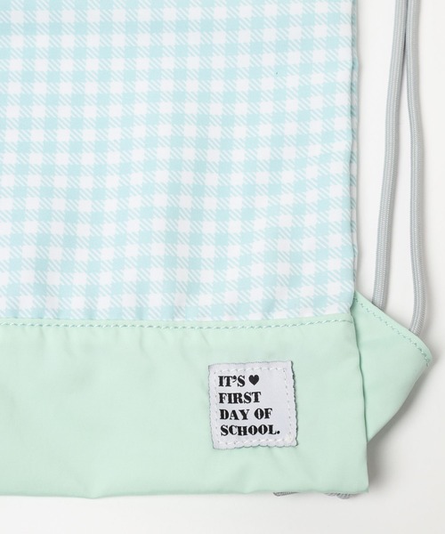 GLOBAL WORK（グローバルワーク）の「洗えるスクールナップサック/182242（エコバッグ/サブバッグ・キッズ・ブルー/サックスブルー/ブラック/ブラック系1/パープル/ミント/ブラック系・ONE SIZE）」の19枚目の写真
