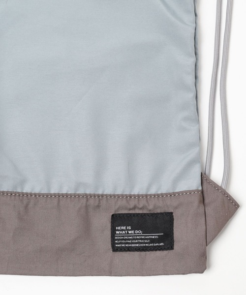 GLOBAL WORK（グローバルワーク）の「洗えるスクールナップサック/182242（エコバッグ/サブバッグ・キッズ・ブルー/サックスブルー/ブラック/ブラック系1/パープル/ミント/ブラック系・ONE SIZE）」の21枚目の写真