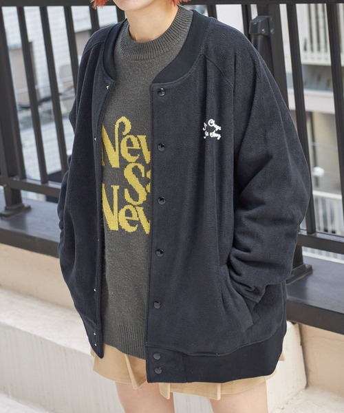 PBLIM（ページボーイリム）の「PAGEBOYLIM/メッセージJQニット（ニット/セーター・レディース・クリーム/グリーン/パープル/グレー・FREE）」の11枚目の写真