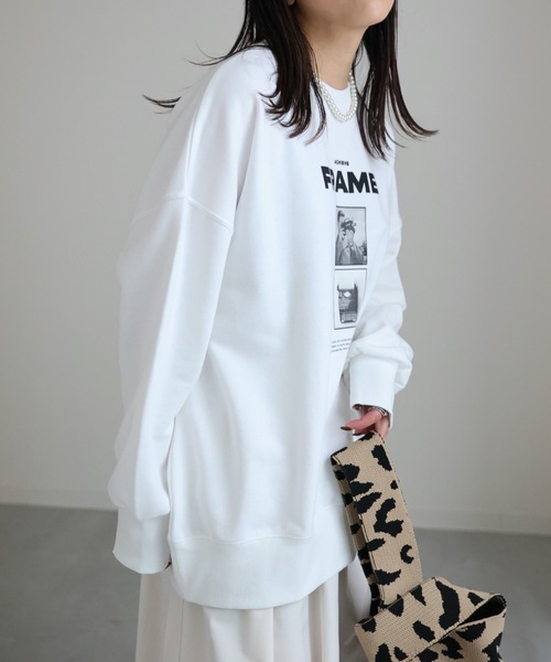 ap retro(アプレトロ)の「モノクロフォトロゴBIG裏毛プルオーバー(スウェット・レディース・ブラック/ホワイト/杢グレー・FREE)」の20枚目の写真