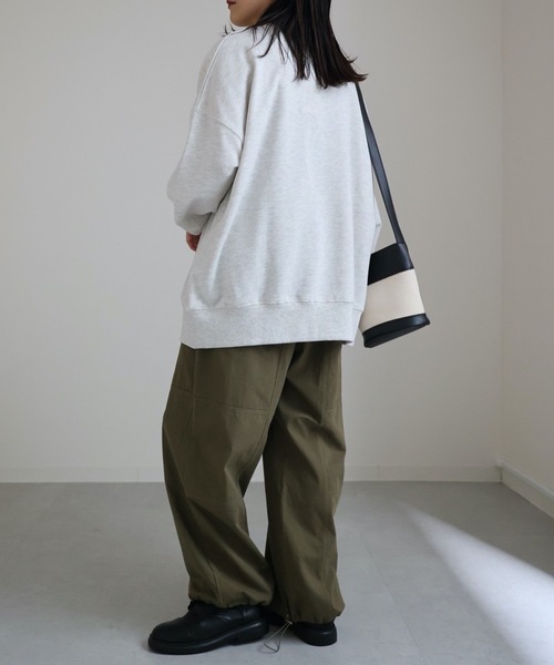 ap retro(アプレトロ)の「モノクロフォトロゴBIG裏毛プルオーバー(スウェット・レディース・ブラック/ホワイト/杢グレー・FREE)」の8枚目の写真