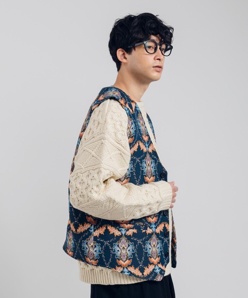 【christian wijnants】floral ジャガード ベスト セール】Jacquard vest ジャガードベスト（ベスト）｜HeRIN.CYE